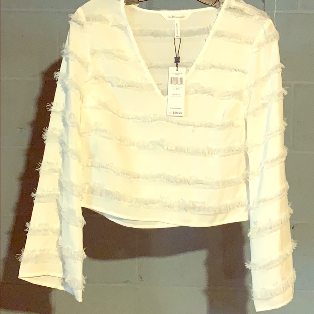 Gauzy white BCBGen top
